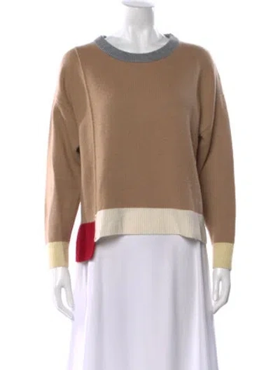 Pre-owned Marni Cashmere Crew Neck Sweater In Brown