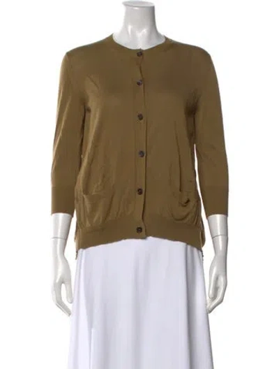 Pre-owned Marni Cashmere Crew Neck Sweater In Brown