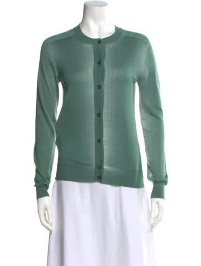 Pre-owned Marni Cashmere Crew Neck Sweater In Green
