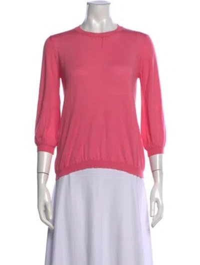 Pre-owned Marni Cashmere Crew Neck Sweater In Pink