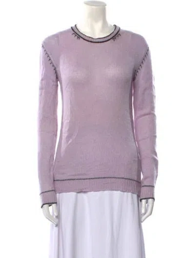 Pre-owned Marni Cashmere Crew Neck Sweater In Purple