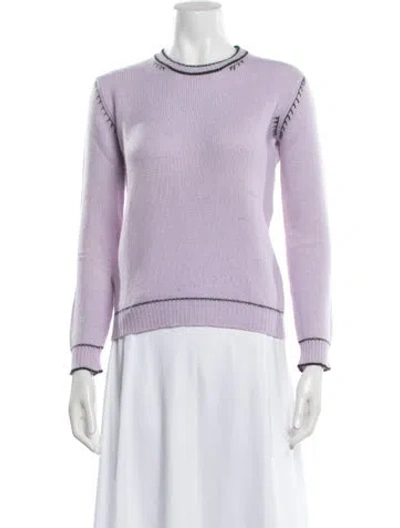 Pre-owned Marni Cashmere Crew Neck Sweater In Purple