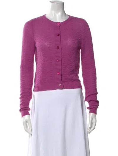 Pre-owned Marni Cashmere Crew Neck Sweater In Purple