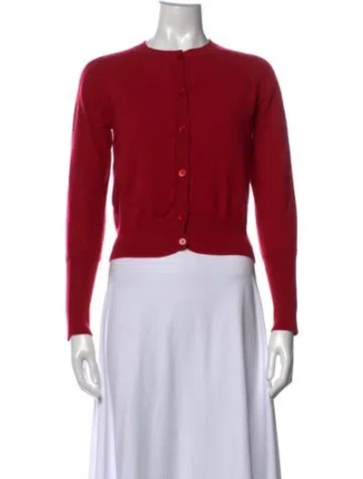 Pre-owned Marni Cashmere Crew Neck Sweater In Red