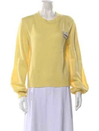 Pre-owned Marni Cashmere Crew Neck Sweater W/ Tags In Yellow
