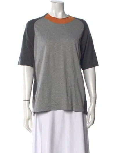 Pre-owned Marni Cashmere Crew Neck T-shirt In Gray