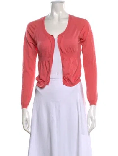 Pre-owned Marni Cashmere Open Front Sweater In Pink