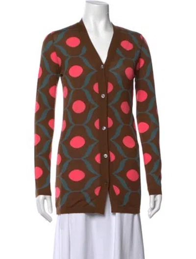 Pre-owned Marni Cashmere Patterned Sweater In Multi