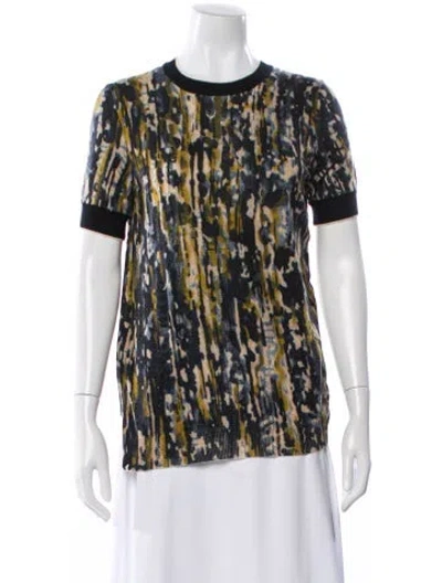 Pre-owned Marni Cashmere Patterned T-shirt In Multi