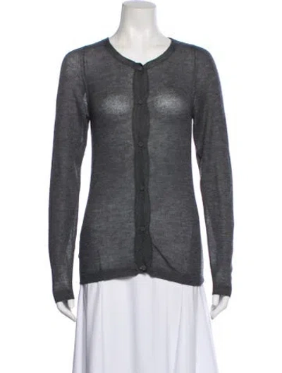 Pre-owned Marni Cashmere Scoop Neck Sweater In Gray