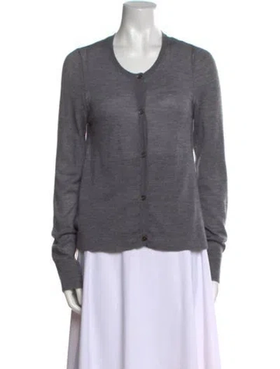 Pre-owned Marni Cashmere Scoop Neck Sweater In Gray