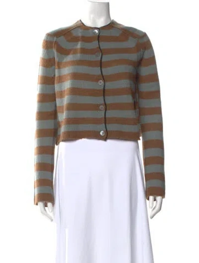 Pre-owned Marni Cashmere Striped Sweater In Multi