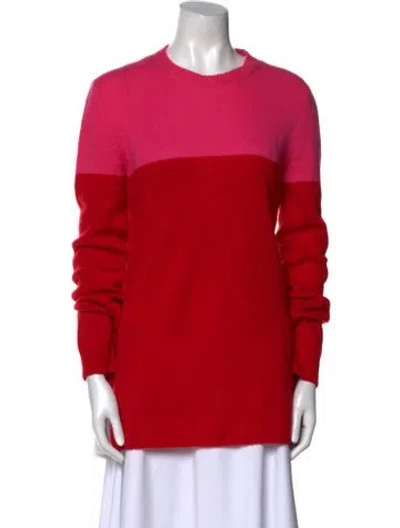 Pre-owned Marni Cashmere Striped Sweater In Red
