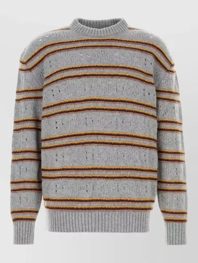 Marni Cashmere Sweater Crew Neck Long Sleeves In Gray