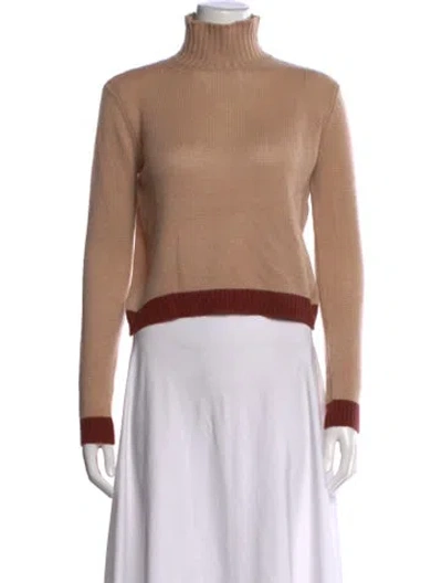 Pre-owned Marni Cashmere Turtleneck Sweater In Neutrals