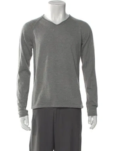 Pre-owned Marni Cashmere V-neck Pullover In Gray