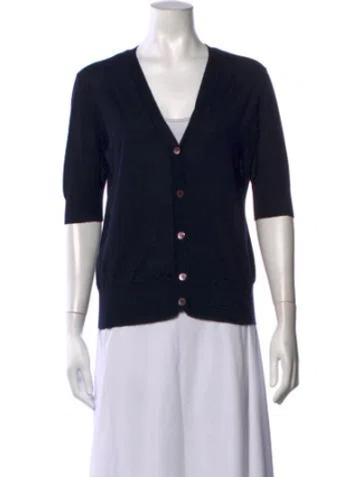 Pre-owned Marni Cashmere V-neck Sweater In Black