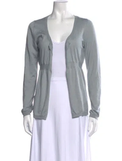 Pre-owned Marni Cashmere V-neck Sweater In Gray