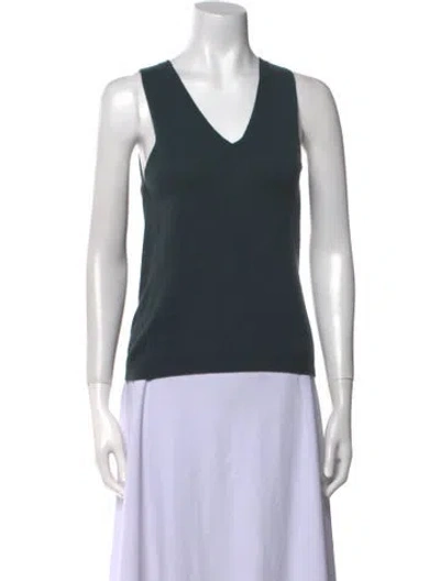 Pre-owned Marni Cashmere V-neck Sweater In Green