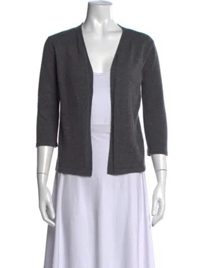 Pre-owned Marni Cashmere V-neck Sweater In Grey