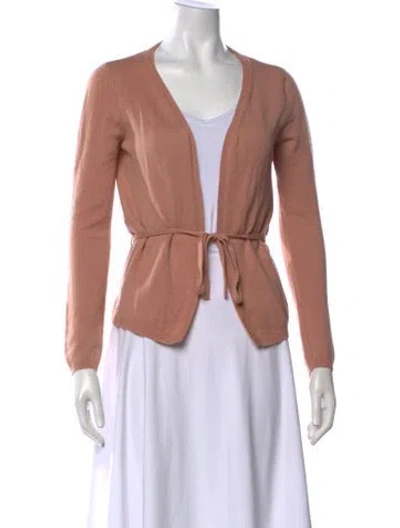 Pre-owned Marni Cashmere V-neck Sweater In Pink