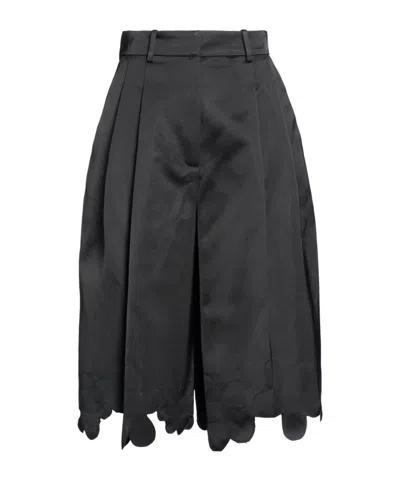 Marni Casual Satin Shorts In Black