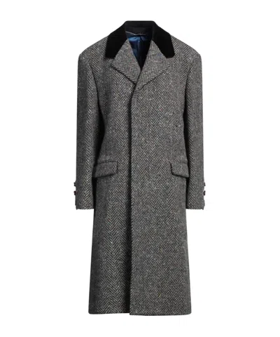 Marni Casual Wool Coat In Gray