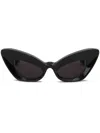 Marni Cat-eye Frame Sunglasses In Black