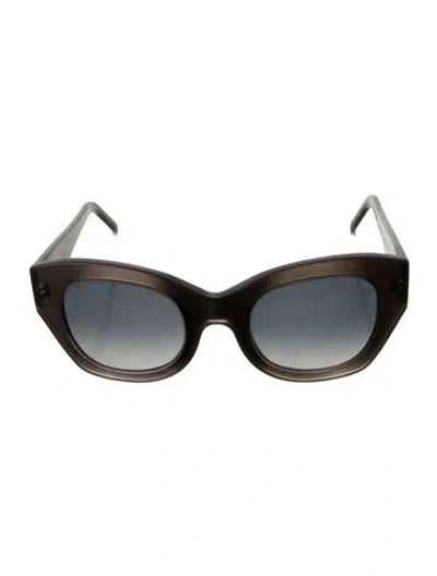 Pre-owned Marni Cat-eye Gradient Sunglasses In Grey