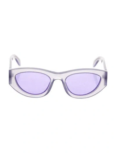 Pre-owned Marni Cat-eye Gradient Sunglasses In Purple