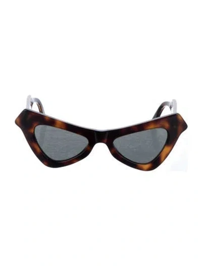 Pre-owned Marni Cat-eye Tinted Sunglasses In Brown