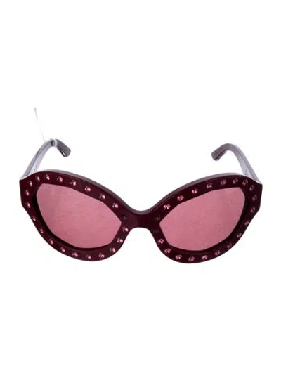 Pre-owned Marni Cat-eye Tinted Sunglasses In Purple