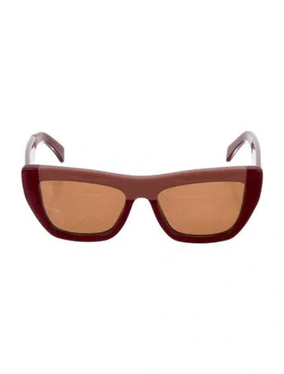 Pre-owned Marni Cat-eye Tinted Sunglasses In Red