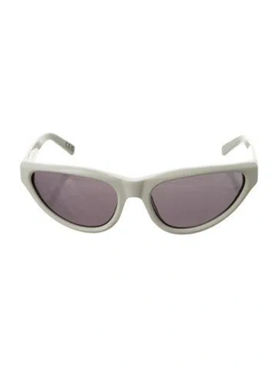 Pre-owned Marni Cat-eye Tinted Sunglasses In White