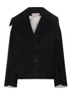 Marni Black Virgin Wool Jacket In Black