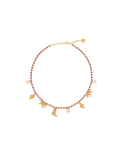 Marni Charm Detailed Necklace In Gold