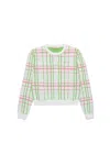 Marni Plaid-check Cardigan In White