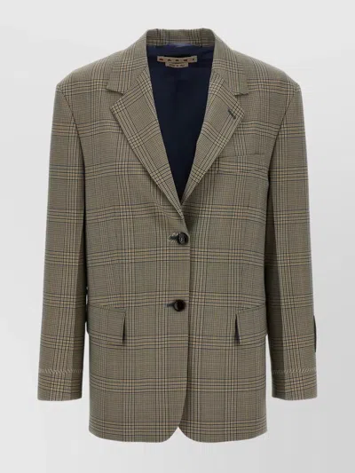 MARNI CHECK BLAZER PRINCE OF WALES
