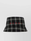 MARNI CHECK EMBROIDERED WOOL BUCKET HAT