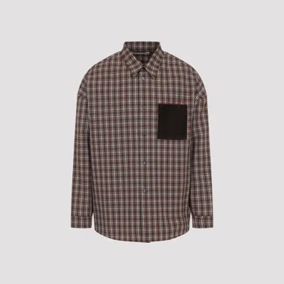 MARNI CHECK GRAIN DE POUDRE WOOL SHIRT