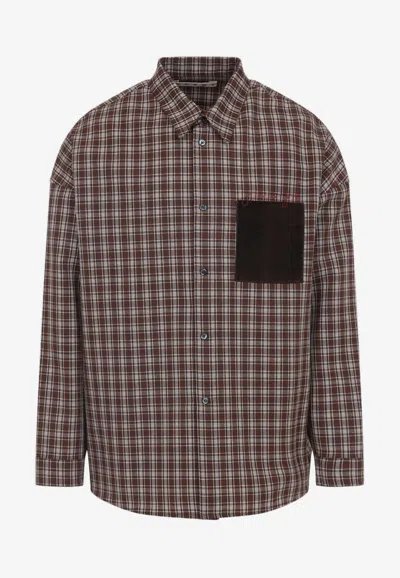 MARNI CHECK GRAIN DE POUDRE WOOL SHIRT