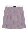 Marni Check-patten Pleated Skirt In Brown