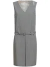 Marni Check-pattern Mini Dress In Black