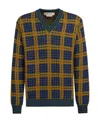 Marni Check-pattern Pullover In Black