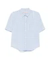 Marni Check-pattern Shirt In Blue