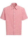 Marni Check Pattern Shirt In Red