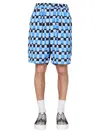 Marni Men Check Print Bermuda Shorts In Multicolour