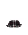 Marni Check-print Distressed-effect Cap In Black