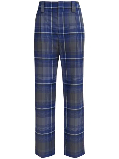 MARNI CHECK-PRINT TAILORED TROUSERS