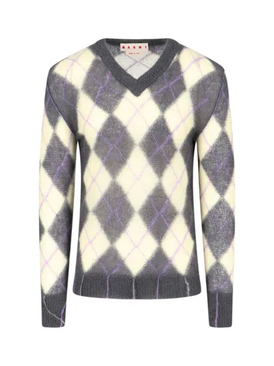 MARNI CHECK SWEATER
